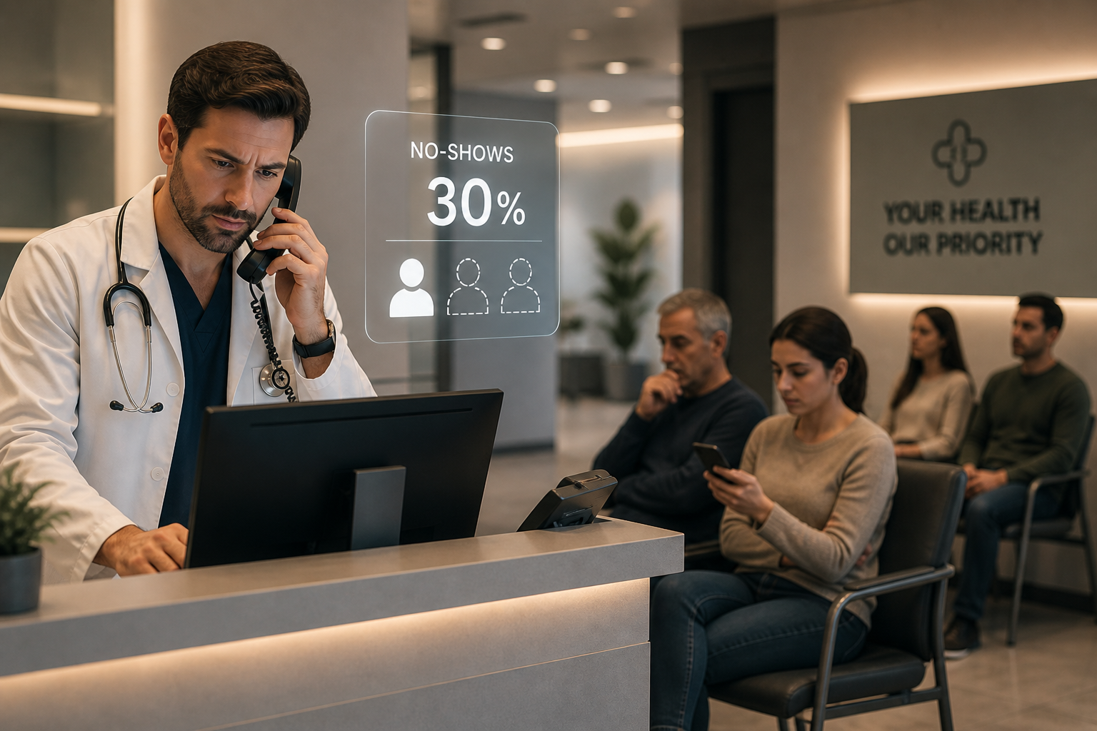 קליניקות ומרפאות: Voice AI שמקבע פגישות ומפחית no-shows ב-30%